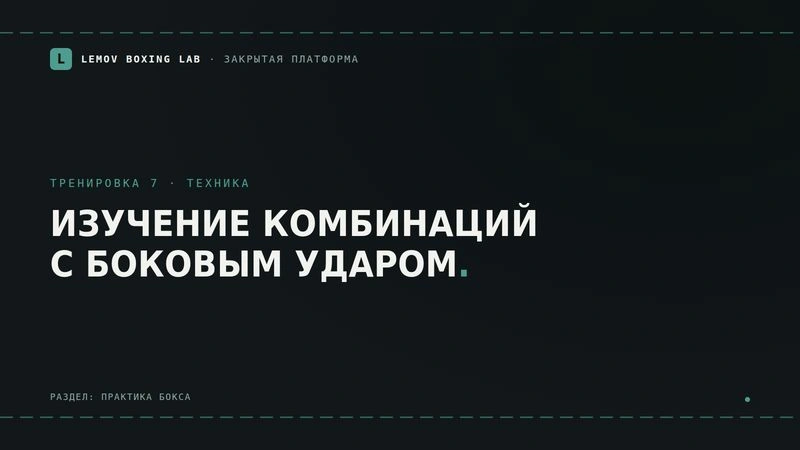 Урок 7. Изучение комбинаций с боковым ударом