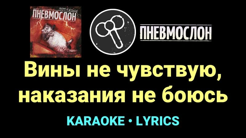 Вины не чувствую, наказания не боюсь ★♫★ Пневмослон
