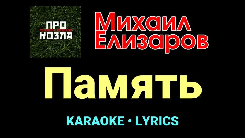 Память ★♫★ Михаил Елизаров