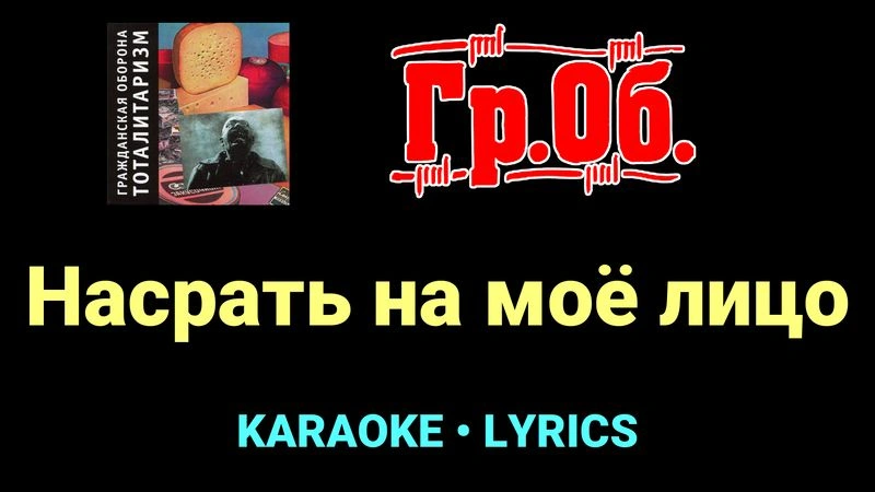 Насрать на моё лицо ★♫★ Гражданская Оборона