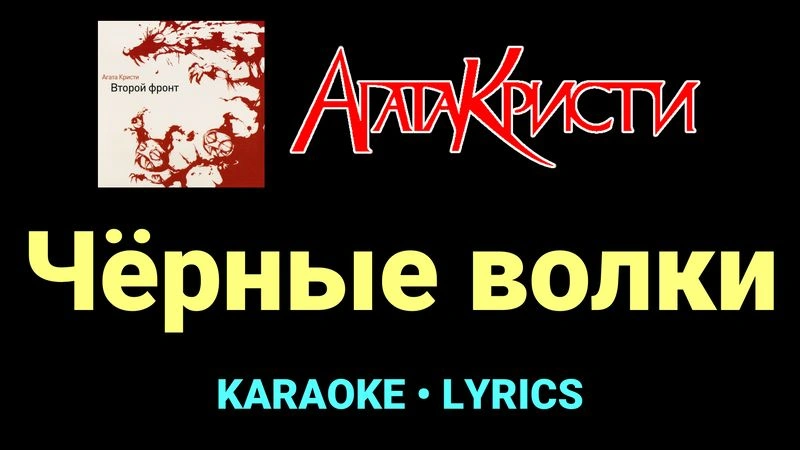 Чёрные волки ★♫★ Агата Кристи