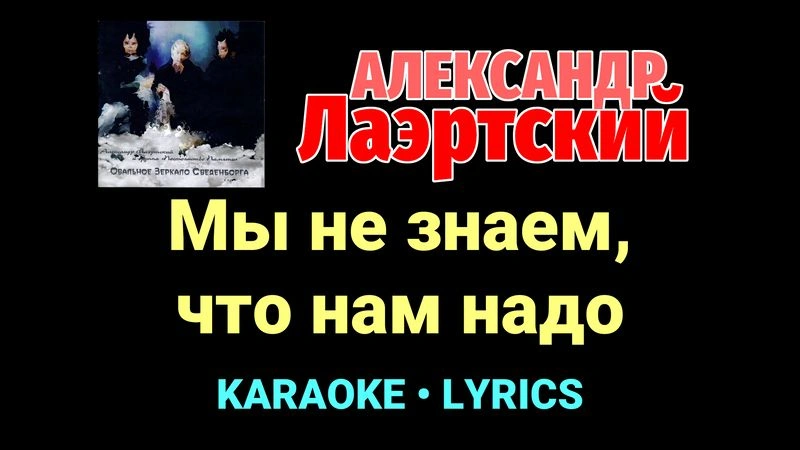 Мы не знаем, что нам надо ★♫★ Александр Лаэртский