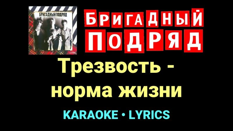 Трезвость - норма жизни ★♫★ Бригадный подряд