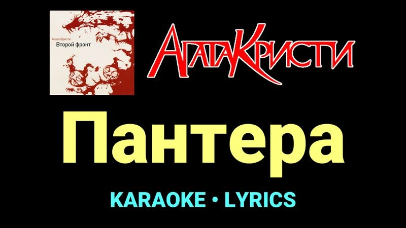 Пантера ★♫★ Агата Кристи