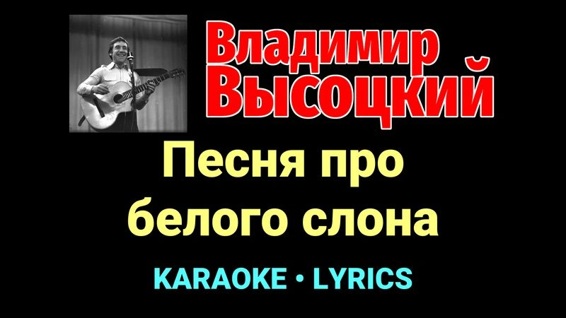 Песня про белого слона ★♫★ Владимир Высоцкий