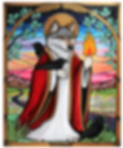 Святой волк мотивации делает волшебный кусь