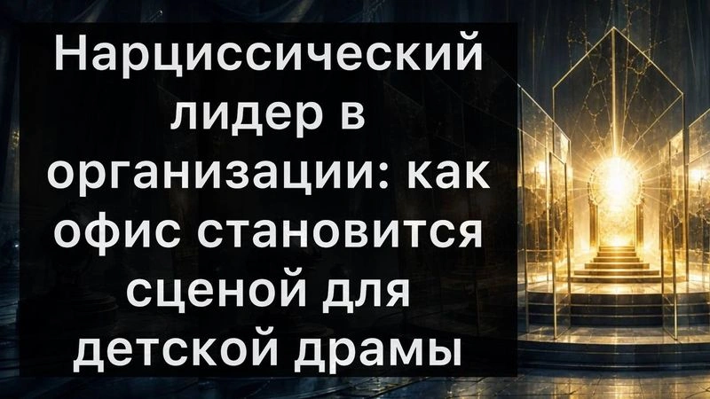 Нарциссический лидер в организации: как офис становится сценой для детской драмы