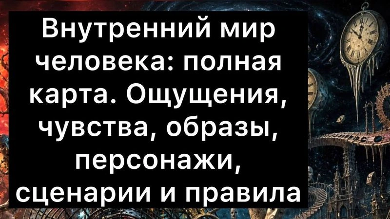 Внутренний мир человека: полная карта. Ощущения, чувства, образы, персонажи, сценарии и правила