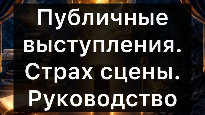 Публичные выступления: уверенность, структура, теория и практика. Страх сцены. Руководство