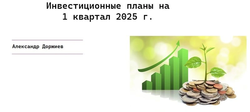 Вебинар об инвестиционных планах на 1 квартал 2025 г.