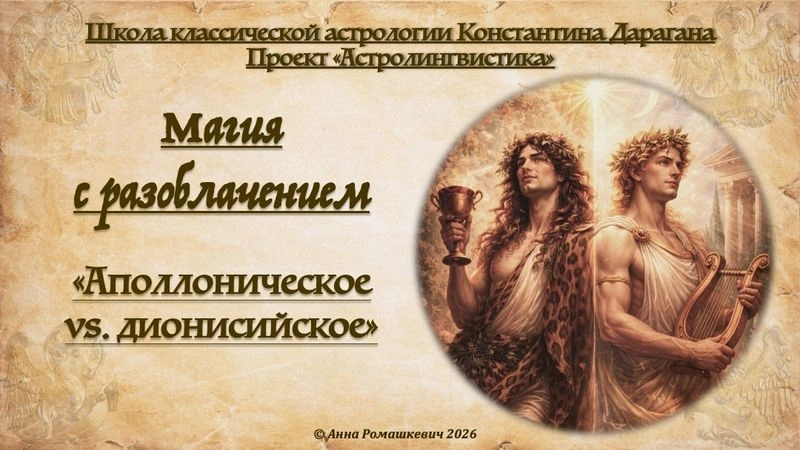 «Магия с разоблачением» — «Аполлоническое vs. дионисийское» (запись)