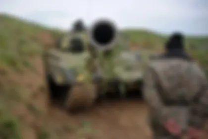 Трёхцветный слон в горах Кавказа
