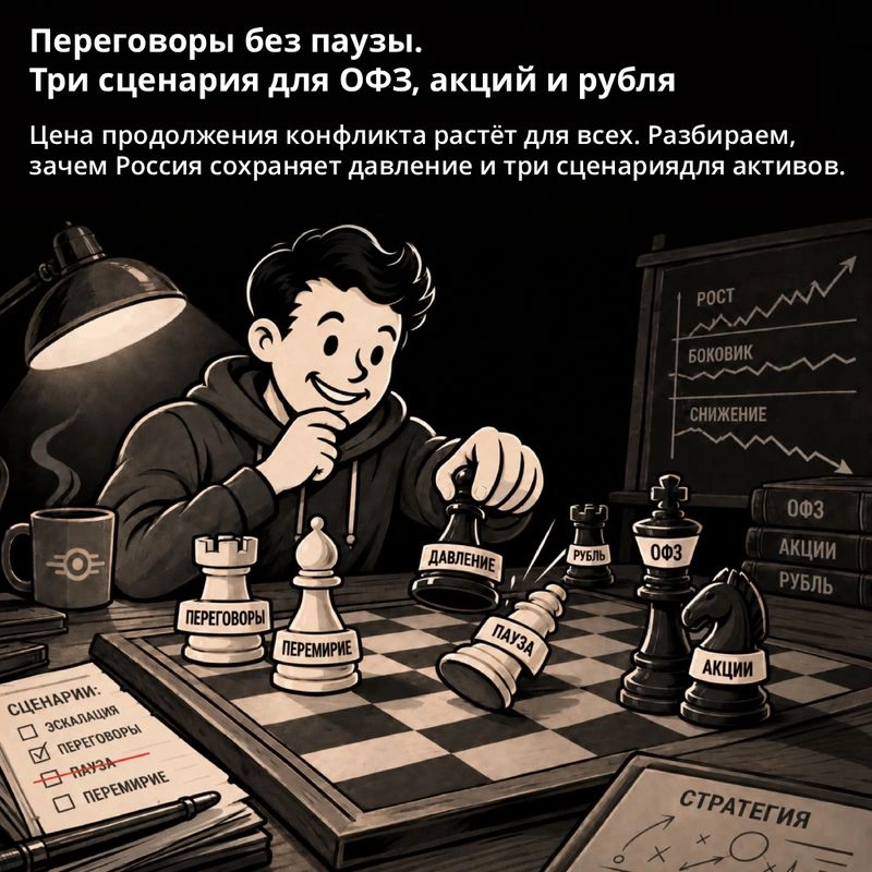 Переговоры без паузы. Три сценария для ОФЗ, акций и рубля