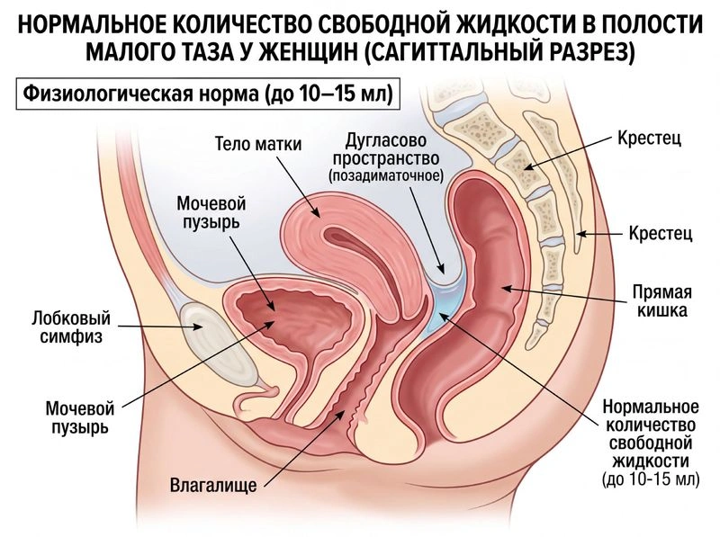 Вода в тазу: норма или патология?