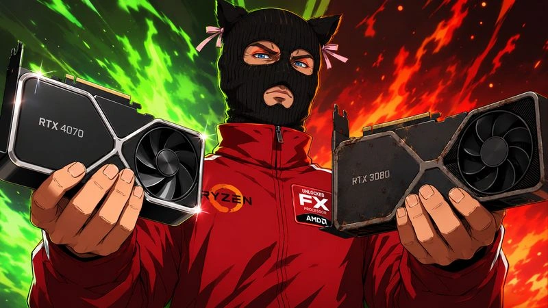 Тесты RTX 4070 vs RTX 3080 в реалиях 2026 года