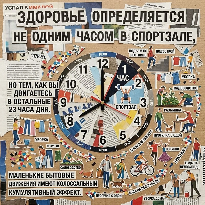Здоровье определяется не одним часом в спортзале