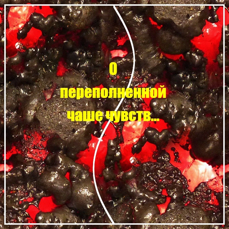 О переполненной чаше чувств...