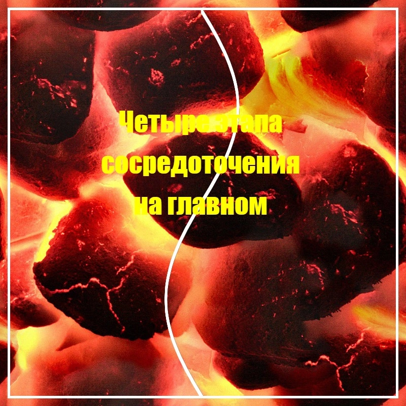 Четыре этапа сосредоточения на главном.