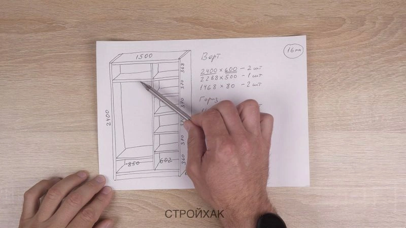 Шкаф-купе. Как сделать? Подробный мастер класс для новичков и чайников. Часть 4.3