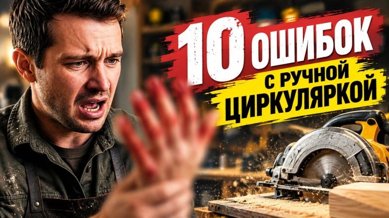 10 ошибок с ручной циркуляркой которые показывают что вы новичок