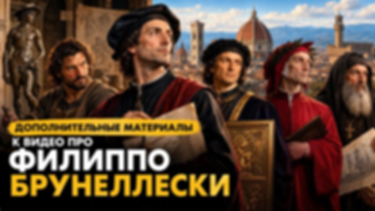 Дополнительные материалы к видео про Брунеллески