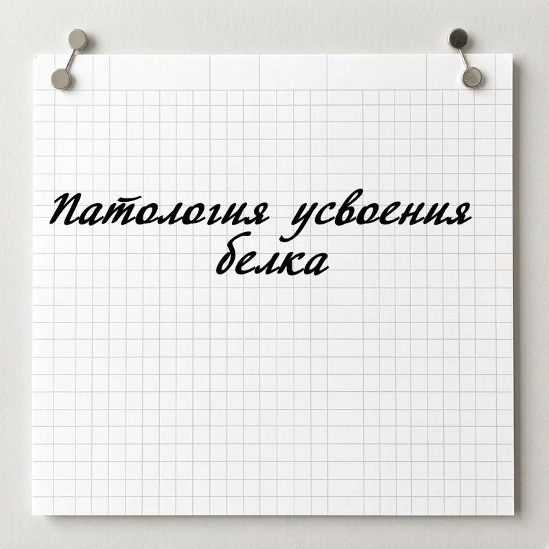 ПАТОЛОГИИ УСВОЕНИЯ БЕЛКА
От механизмов до клинических проявлений и гомеопатической коррекции