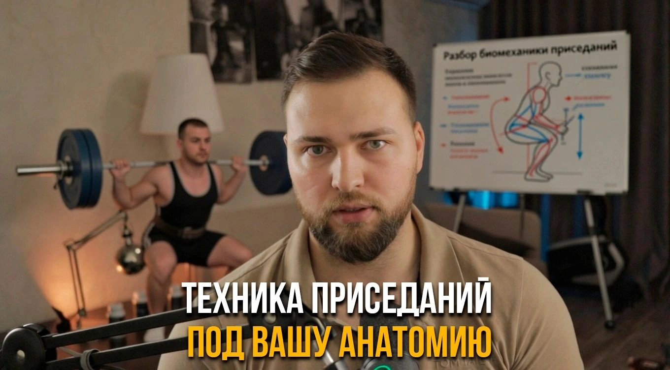 Как подобрать технику приседаний под вашу анатомию?