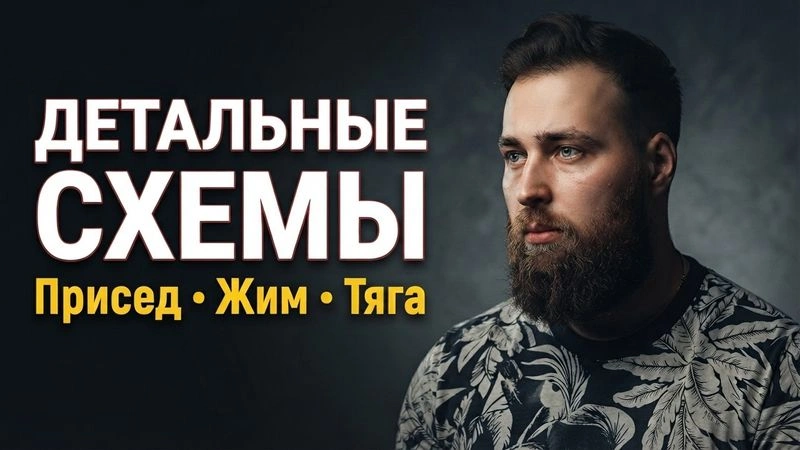 ДЕТАЛЬНЫЕ СХЕМЫ ДЛЯ РОСТА СИЛЫ