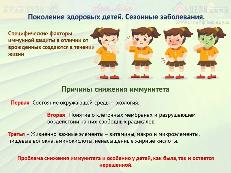 Поколение здоровых детей. Сезонные заболевания.