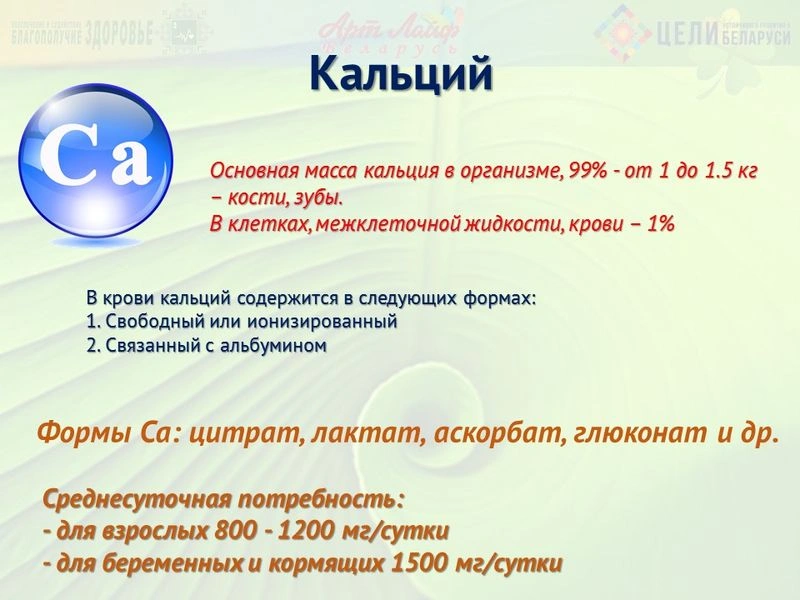 Минералы. Кальций. Часть II