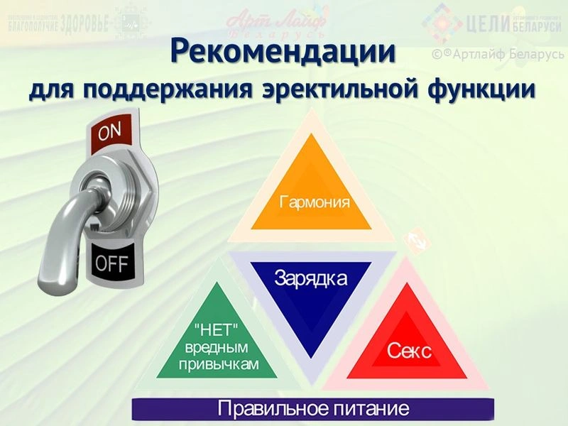 Рекомендации для поддержания эректильной функции.