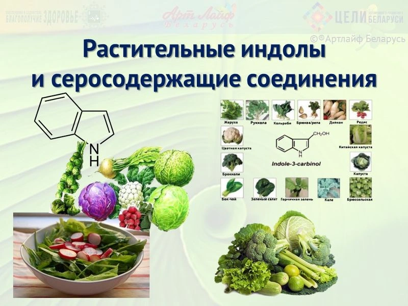 Растительные индолы и серосодержащие соединения. Часть I.