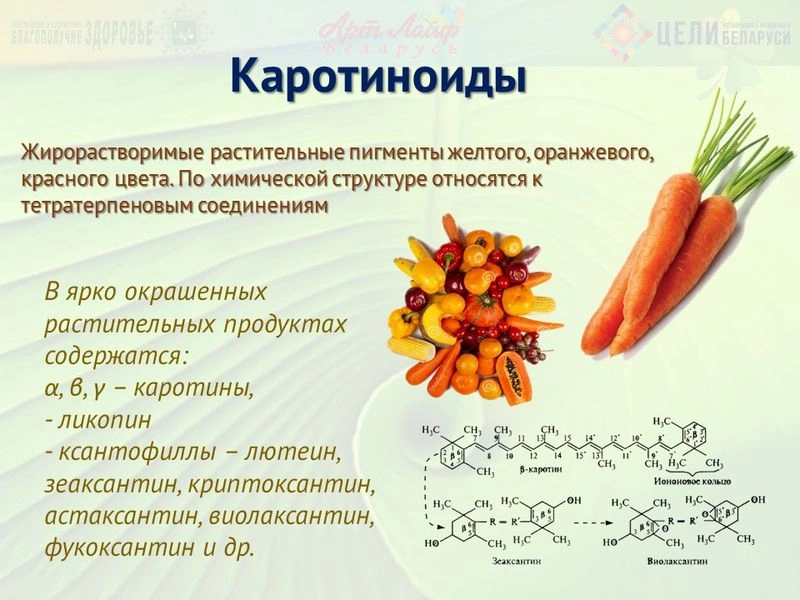 Каратиноиды. Введение.