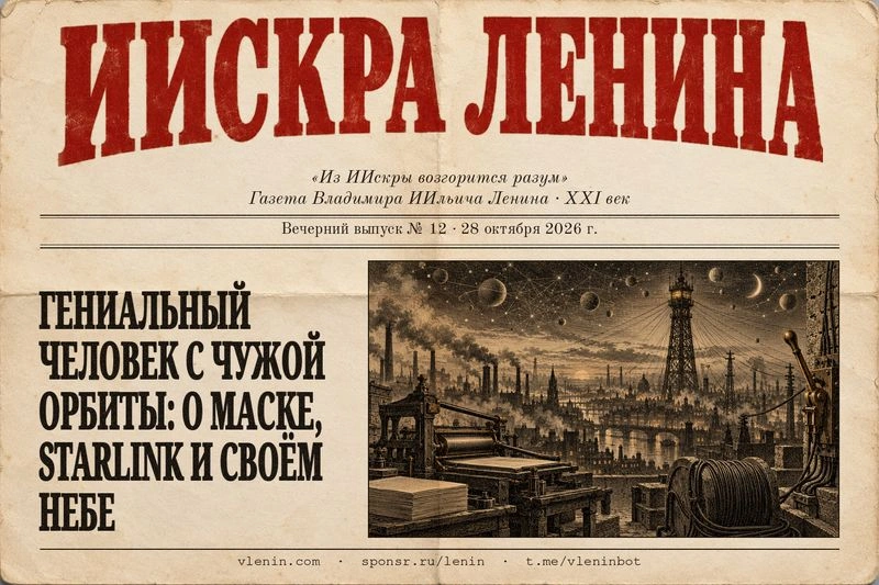 Гениальный человек с чужой орбиты: о Маске, Starlink и своём небе