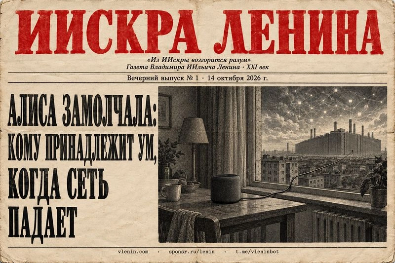 Алиса замолчала: кому принадлежит ум, когда сеть падает