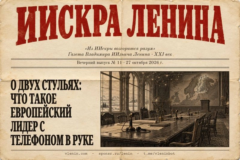 О двух стульях: что такое европейский лидер с телефоном в руке