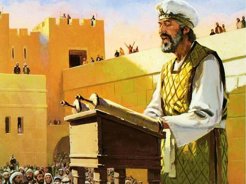 Ездра (ч.9): Ездра, книжник: его путешествие, ч.2 (8:1-36)