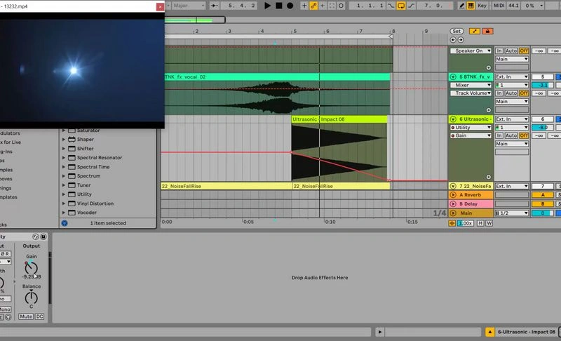 Работа с видео в Ableton Live