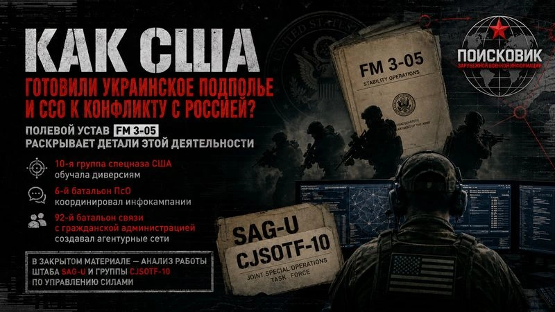Опыт ССО США по подготовке Украины к внутреннему сопротивлению и содействию безопасности