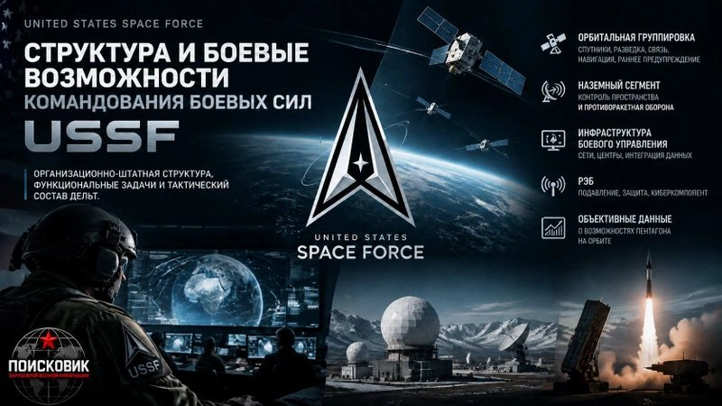 Структура и боевые возможности командования боевых сил космических сил США
