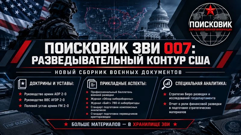 Поисковик ЗВИ 007: разведывательный контур США