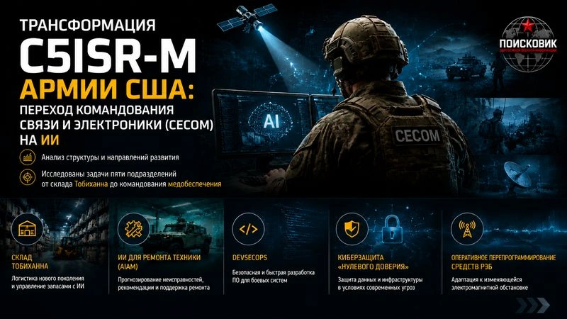 Назначение, состав и перспективы развития командования связи и электроники СВ США
