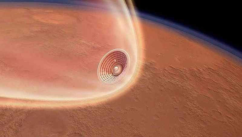 Правда ли, что космическому аппарату входить в атмосферу Марса проще, чем в атмосферу Земли?