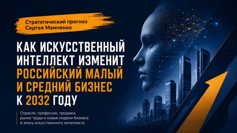 Стратегический прогноз Сергея Мамченко. Как ИИ изменит российский малый и средний бизнес к 2032 году