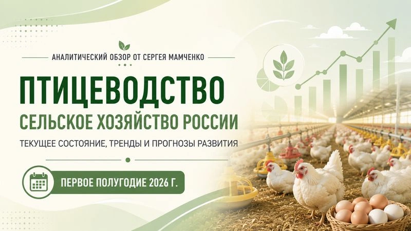 Отраслевой обзор от Сергея Мамченко. Сельское хозяйство. Птицеводство (первое полугодие 2026 г.)