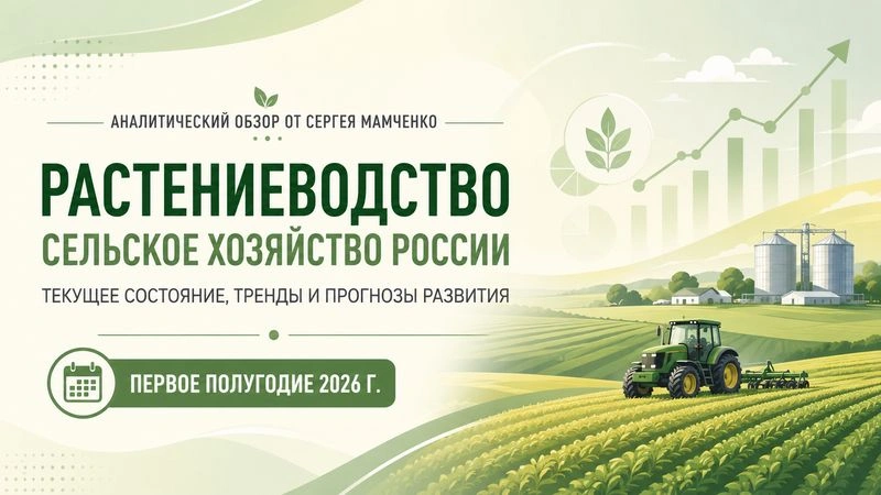Отраслевой обзор от Сергея Мамченко. Сельское хозяйство. Растениеводство (первое полугодие 2026 г.)