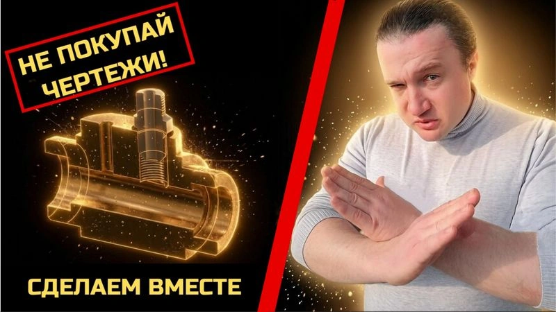 НЕ ЗАКАЗЫВАЙ ЧЕРТЕЖИ! Штуцер и корпус в КОМПАС-3D — сделаем вместе!!!