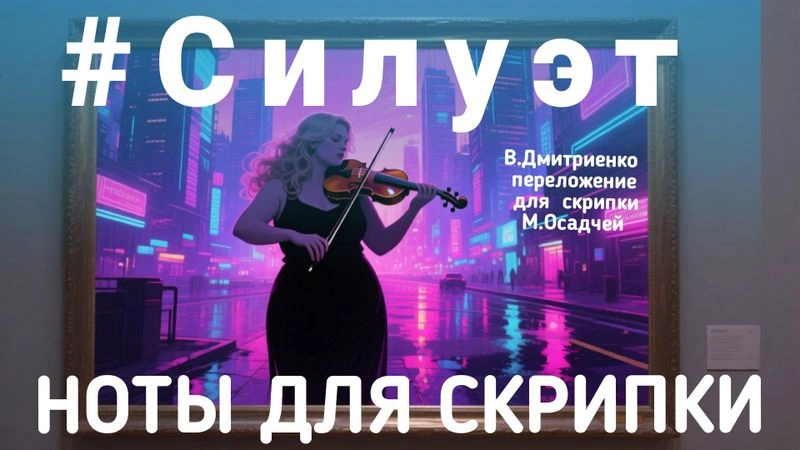 Силуэт из к/ф «Алиса в стране чудес (В. Дмитриенко)- НОТЫ для скрипки.