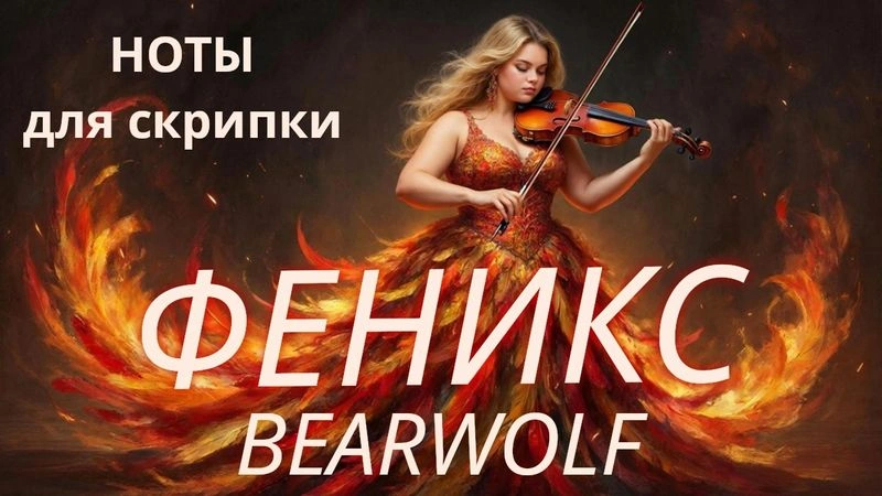 Феникс Bearvolf (В. Василенко, Р. Рычагов)- НОТЫ переложения для скрипки.