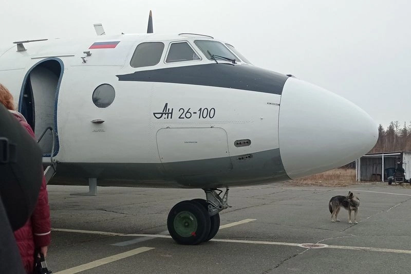 Аэропорт Таксимо и тесный Ан-26